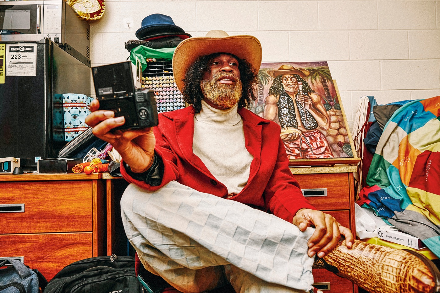 environmental portrait of gen z influencer Yomi Adegbile